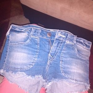 True religion brand jeans shorts size 27